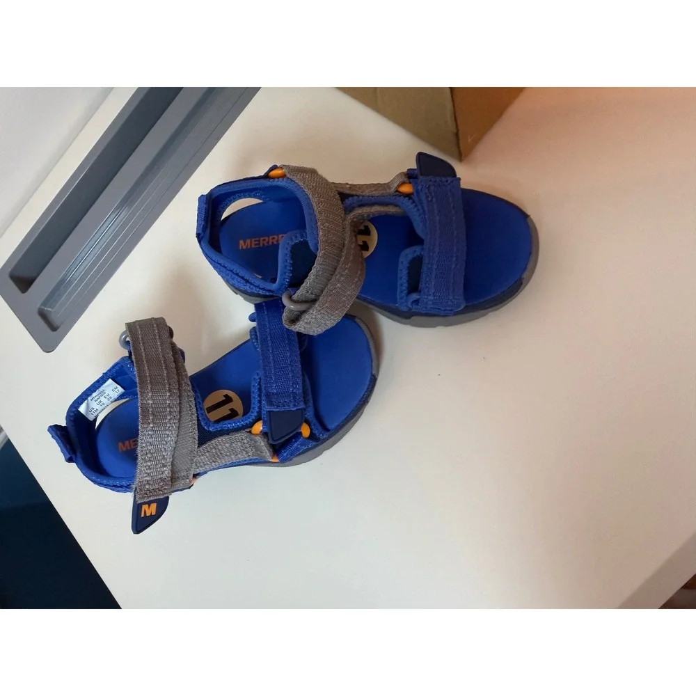 Merrell Rapids Sandals Kids Size 11 Blue Grey MK126311 Hiking Water Shoes